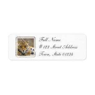 Leopard Cub Return Address Mailing Label