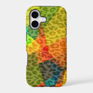 Leopard Cubism Abstract Art Geometric Pattern 4