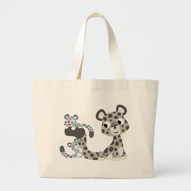 Léopard de neige de bande dessinée et sac de CUB (Devant)