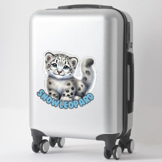 LEOPARD DE NEIGE - STICKER DE NURSERY