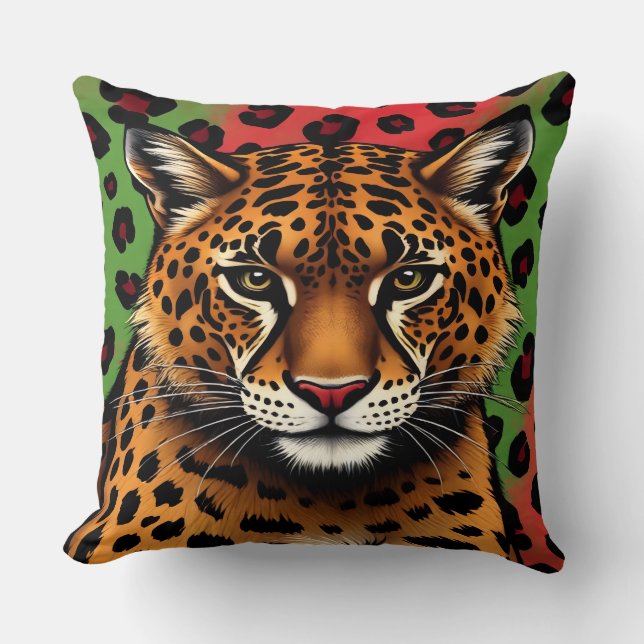  Leopard Décor Pillow (Front)