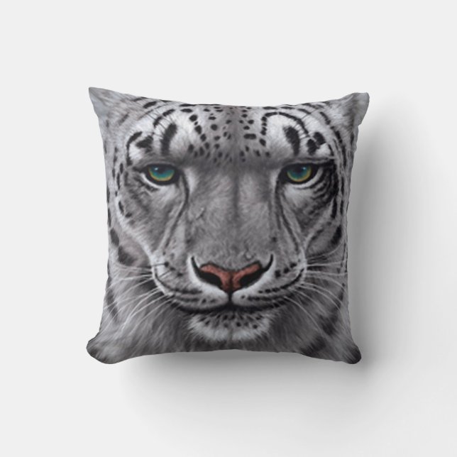 léopard des neiges de l'animal Coussin (Recto)