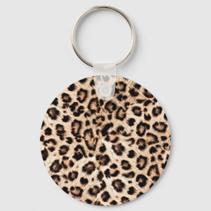 Leopard Design Pattern: Wild Elegance. Keychain