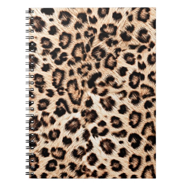 Leopard Design Pattern: Wild Elegance. Notebook (Front)