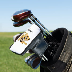 Leopard Design Personalised Golf Head Cover