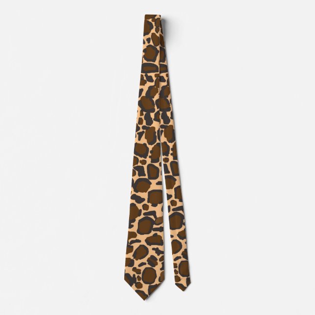 leopard design tie (Front)