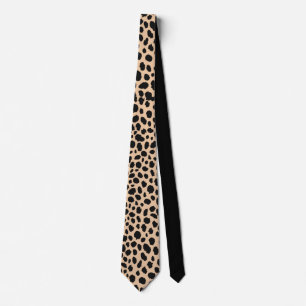 leopard dots animal print leopard tie