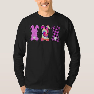 Leopard Easter Bunny Rabbit Trio Cute Easter Day 3 T-Shirt