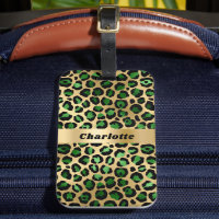 Leopard emerald green gold cheetah pattern name