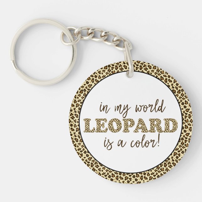 Leopard est un Empreinte de léopard de mode de cou (Devant)