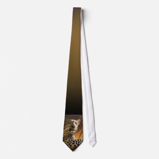 Leopard exclusive designer neck ties (Front)