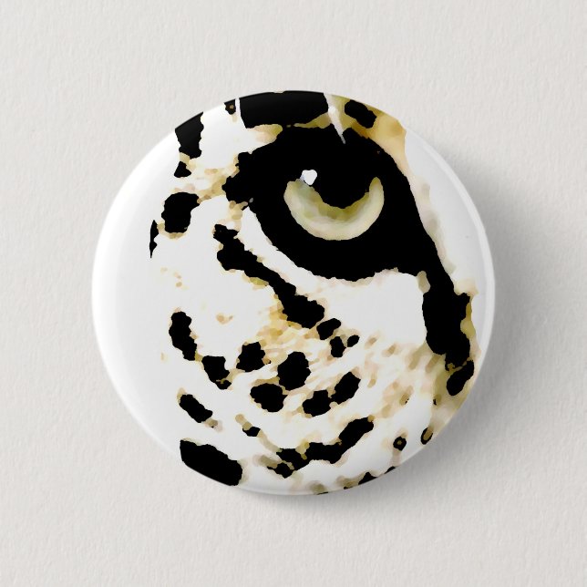 Leopard Eye 2 Inch Round Button (Front)