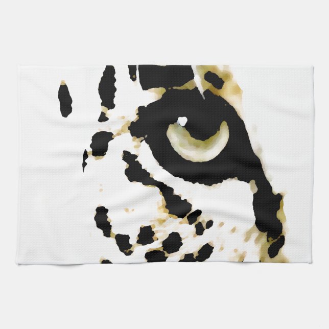 Leopard Eye Kitchen Towel (Horizontal)