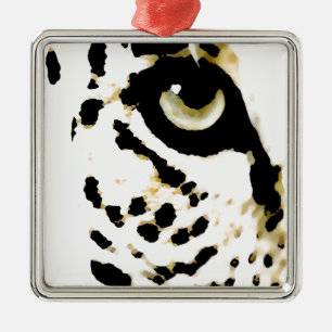Leopard Eye Metal Ornament