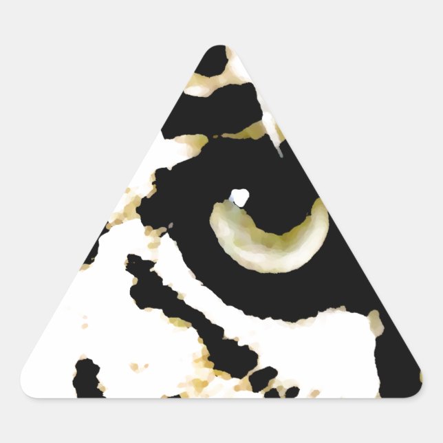 Leopard Eye Triangle Sticker (Front)