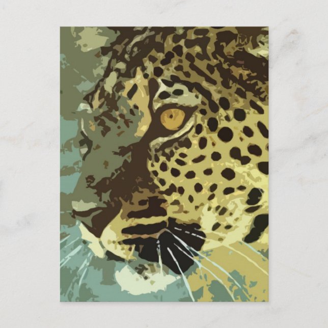 Leopard Eyes Postcard (Front)