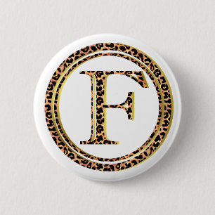 leopard F 2 Inch Round Button