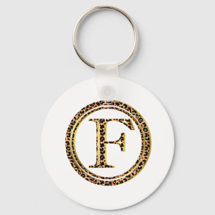leopard F Keychain