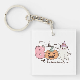 Leopard Fab Boo Lous Halloween Keychain