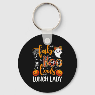 Leopard Fab Boo Lous Lunch Lady Matching Group Tee Keychain