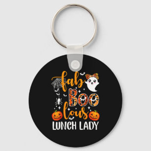 Leopard Fab Boo Lous Lunch Lady Matching Group Tee Keychain