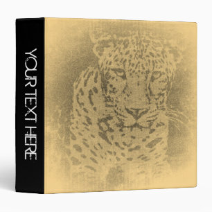 Leopard Face Close-Up Personalized Binders