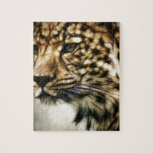 Leopard face jigsaw puzzle