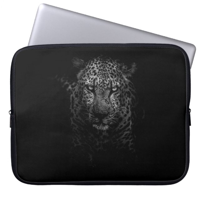 LEOPARD FACE LAPTOP SLEEVE (Front)