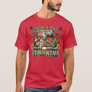 Leopard Farm Fresh Pumpkins, Happy Halloween Pumpk T-Shirt