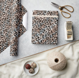leopard, fashionable, spotted, brown, beige, skin, wrapping paper