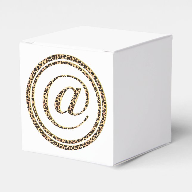 Leopard @ favor box (Front Side)