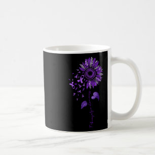 Leopard Fibromyalgia Awareness Purple Ribbon  Coffee Mug