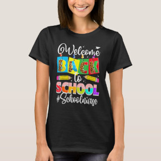 Leopard First Day Of School Kid Welcome Back To Sc T-Shirt