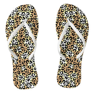 Leopard Flip Flops
