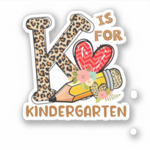Leopard Flowers Kindergarten Back To School