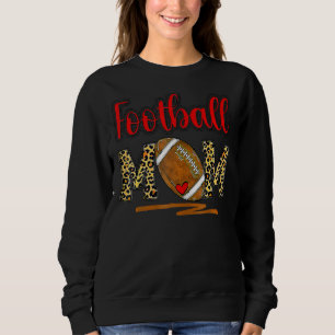 Leopard Football Mom Football Game Day Vibes Mothe Sweatshirt