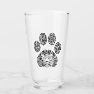 Leopard footprint. glass