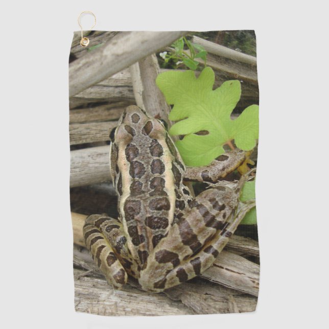 Leopard Frog Golf Towel (Front)