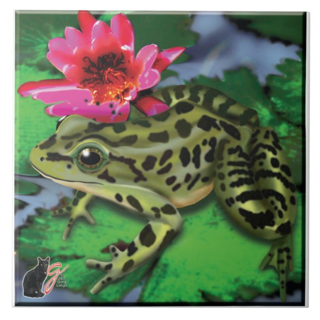 Leopard Frog Tile (Front)