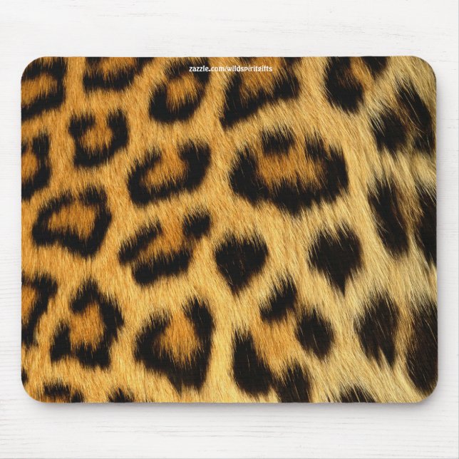 Leopard Fur African Wildlife Series Mouse Pad (Front)