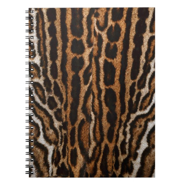 Leopard Fur Background Vintage Texture Notebook (Front)