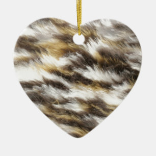 leopard fur ceramic ornament