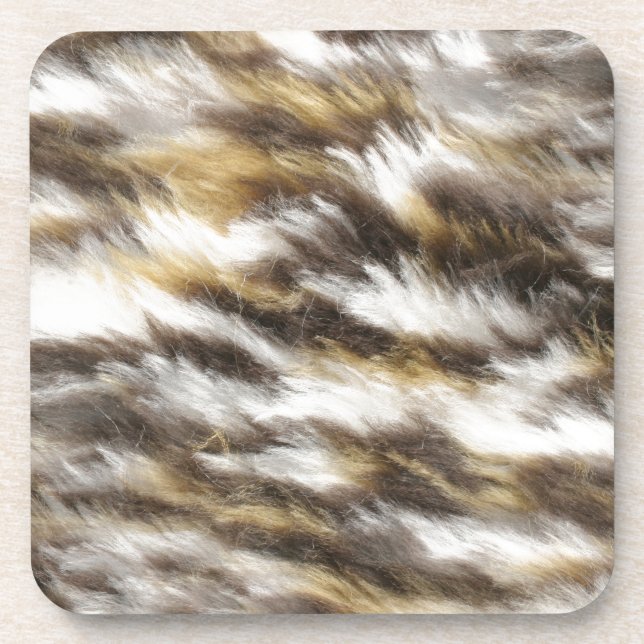 leopard fur coaster (Front)