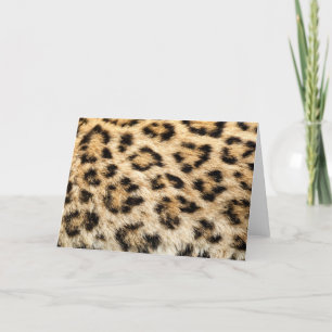 Leopard Fur Greeting Card