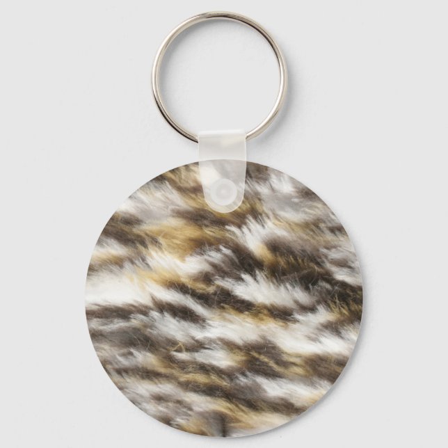 leopard fur keychain (Front)