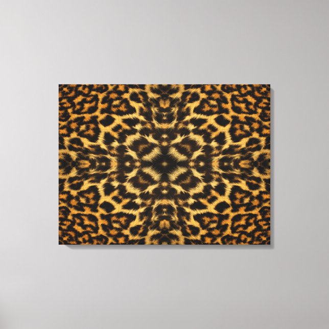 Leopard Fur Pattern Canvas Print (Front)