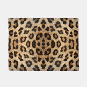 Leopard fur pattern doormat