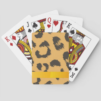 Leopard Fur Pattern Playing Cards