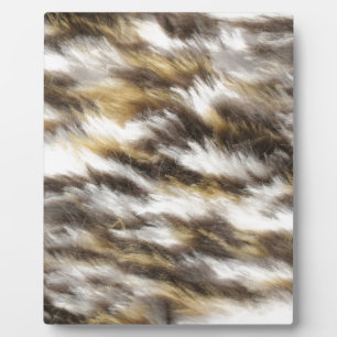 leopard fur plaque
