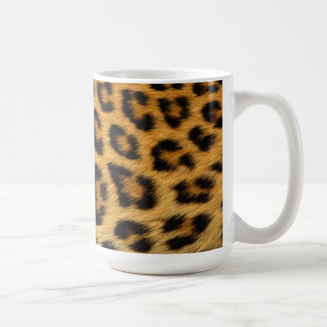 Leopard Fur Print Coffee Mug (Right)
